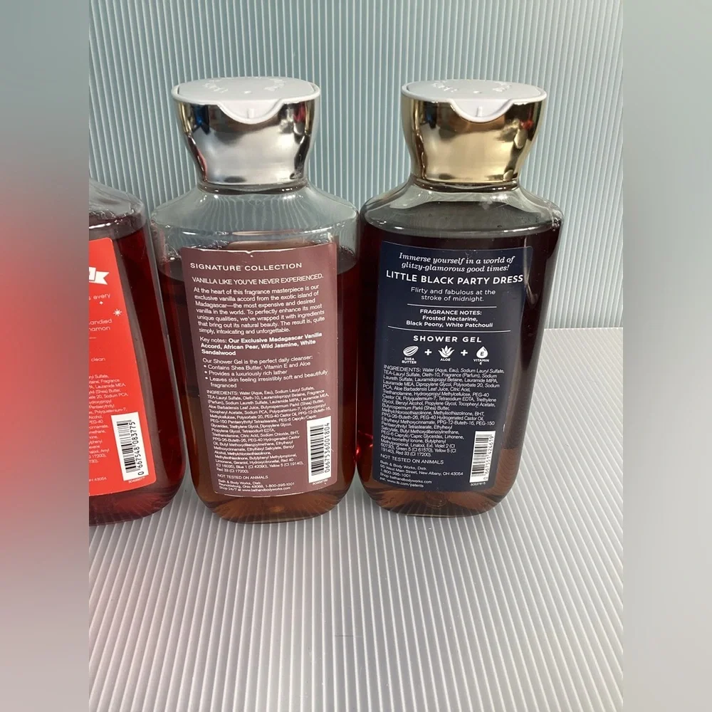 Set of Bath and Body Works Products (3 shower gels and 1 lotion)